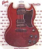 open zoom image for Logo America SG Guitar Mousepad, Main