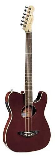 open zoom image for Fender Telecoustic Acoustic-Electric Guitar, Candy Apple Red