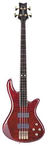 open zoom image for Schecter Stiletto Elite 4-String Bass, Black Cherry