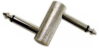 open zoom image for Hosa GPP146 Pedal Crank 1/4" TS Adapter Plug Coupler, New, Main