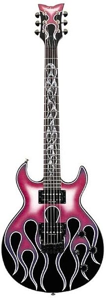 open zoom image for Schecter S1 Flame Electric Guitar, Purple