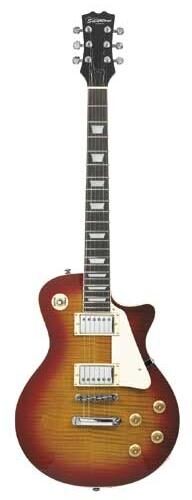 open zoom image for Silvertone SSL3 Electric Guitar, Cherry Sunburst