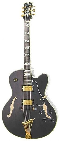 open zoom image for Samick HF650 Semi-Hollow Electric Guitar, Black