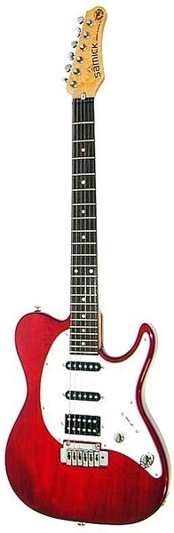 open zoom image for Samick Rangercaster 4 Electric Guitar, Trans Red