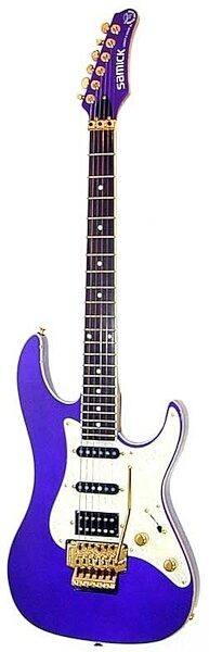 open zoom image for Samick Saber 21 Electric Guitar, Metallic Purple