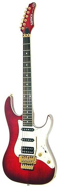 open zoom image for Samick Saber 21 Electric Guitar, Trans Burgundy