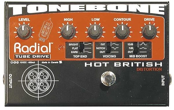 open zoom image for Radial Tonebone Hot British Tube Distortion Pedal, Main