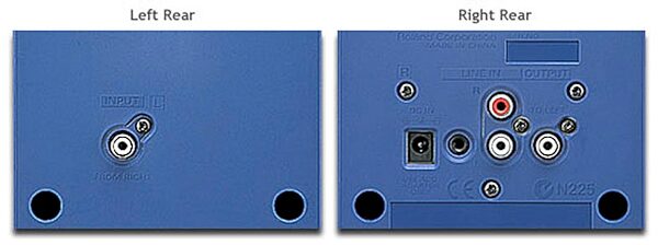 open zoom image for Edirol MA5D Digital Desktop Powered Monitors, Rear