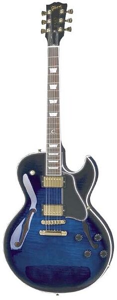 open zoom image for Gibson ES137 Classic Memphis Series Semi-Hollowbody Electric Guitar (with Case), Blue Burst