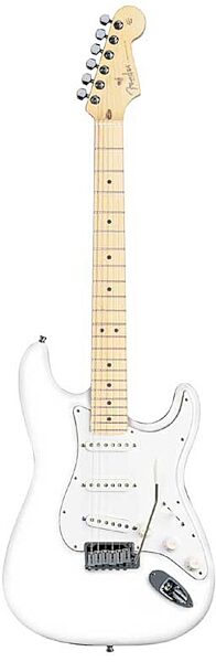 open zoom image for Fender American Series Stratocaster (Maple, With Case), Olympic White