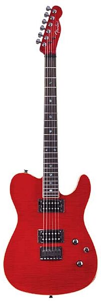 open zoom image for Fender Custom Telecaster FMT HH Electric Guitar (Rosewood), Crimson Red Transparent