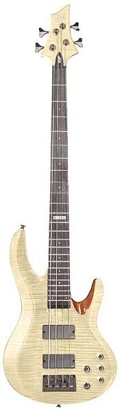 open zoom image for ESP B204 Flame Maple Electric Bass Guitar, Natural Gloss