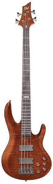 open zoom image for ESP B204 Flame Maple Electric Bass Guitar, See Thru Black Cherry