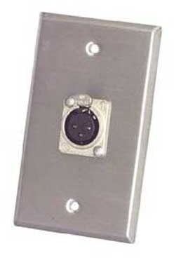 open zoom image for Pro Co WP1004 Wall Plate with Single Female XLR, Main