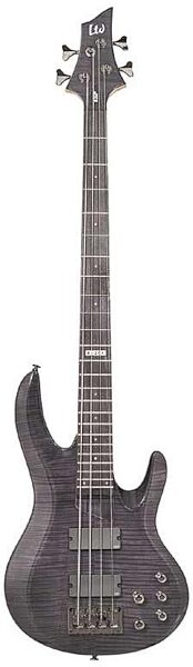 open zoom image for ESP B204 Flame Maple Electric Bass Guitar, See Thru Black