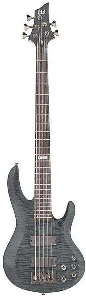 open zoom image for ESP B205FM 5-String Flame Maple Electric Bass Guitar, See Thru Black