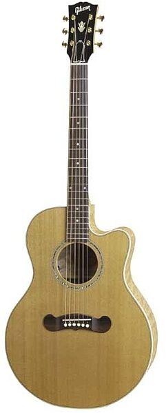 open zoom image for Gibson LC-1 Cascade Thin L-Series Cutaway Acoustic-Electric Guitar (with Case), Antique Natural
