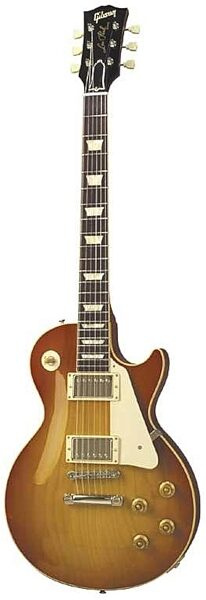 open zoom image for Gibson Historic 1958 Les Paul Plain Top Electric Guitar, Worn Cherry