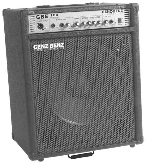 open zoom image for Genz Benz GBE115T Tiltable Bass Combo Amplifier (1x15 in., 100 Watts), Main