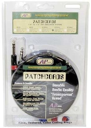 open zoom image for AP Audio Patchbay Cables (8 Pack, 24 in. TRS Cables), Main
