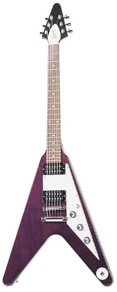 open zoom image for Gibson '98 Flying V Electric Guitar (With Case), Purple Transparent