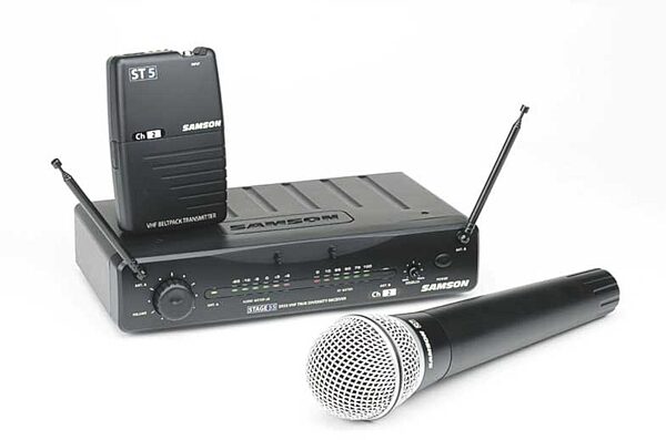 open zoom image for Samson SW55SCH5 Stage 55 Handheld Wireless System with CO5 Microphone, Main