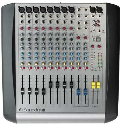 open zoom image for Spirit by Soundcraft E8 10-Channel E Series Mixer, Main