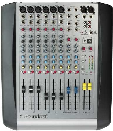 open zoom image for Spirit by Soundcraft E6 8-Channel E Series Mixer, Main