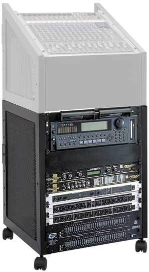 open zoom image for QuikLok RS513 14-Space Steel Studio Rack with Casters, Application