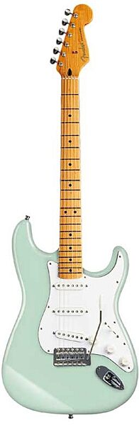 open zoom image for Fender American Vintage '57 Stratocaster Electric Guitar (Maple with Case), Surf Green