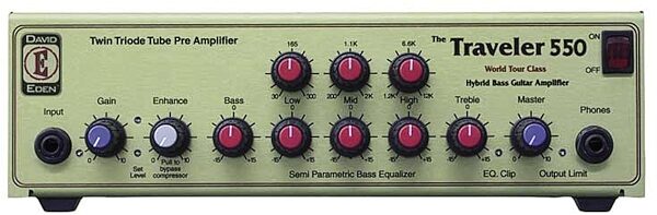 open zoom image for Eden WT550 Traveler Hybrid Bass Amplifier Head (500 Watts), Main