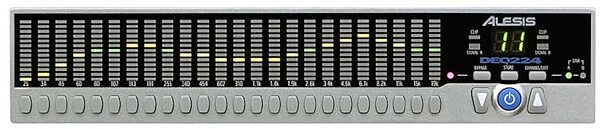 open zoom image for Alesis DEQ224 2-Channel Half-Rack Graphic Equalizer, Main