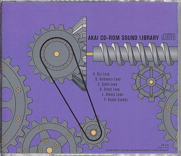 open zoom image for Akai CD-ROM Sound Library Volume 4 Rhythm Loops, Rear