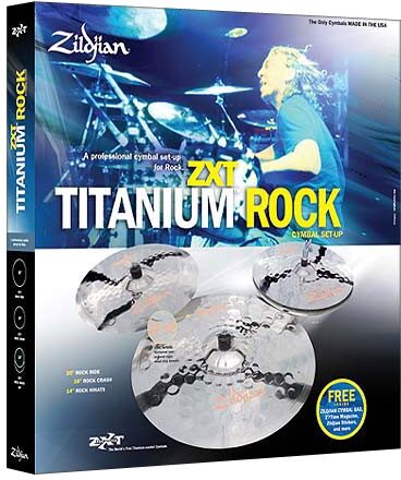 open zoom image for Zildjian ZXT Titanium Rock Cymbal Package, Main