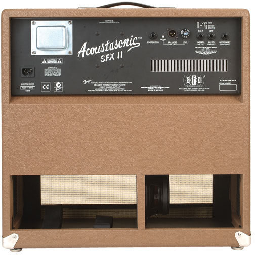 open zoom image for Fender Acoustasonic SFX II Acoustic Guitar Amplifier (2x80 Watts, 1x8", 1x6"), Rear