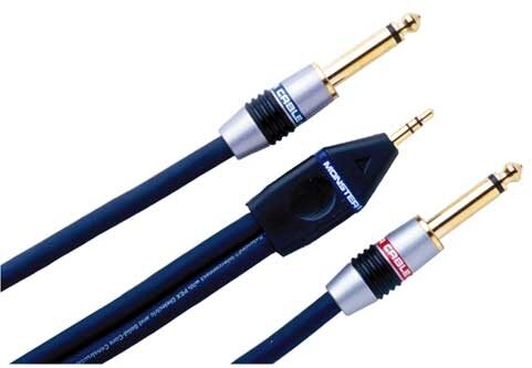 open zoom image for Monster Cable Interlink 400MKII Y Cable, Stereo 1/8" to Dual 1/4", Main