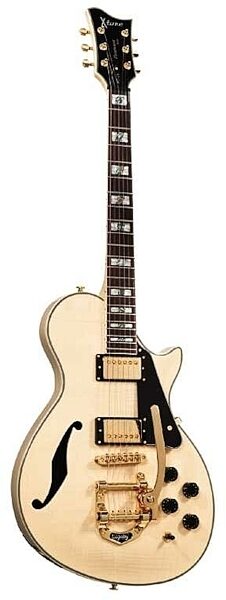 open zoom image for ESP LTD Xtone PC1VFM Flame Maple Electric Guitar, Blonde