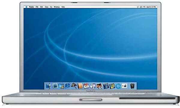 open zoom image for Apple G4 Powerbook Notebook Computer with SuperDrive (1.33GHz, 17 in.), Main
