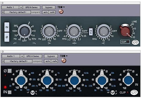 open zoom image for URS Classic Console Equalizers TDM Bundle (Macintosh and Windows), Main