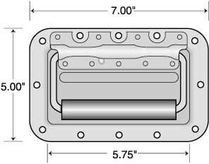 open zoom image for Session Large Handle, Recessed Spring Loaded, Main