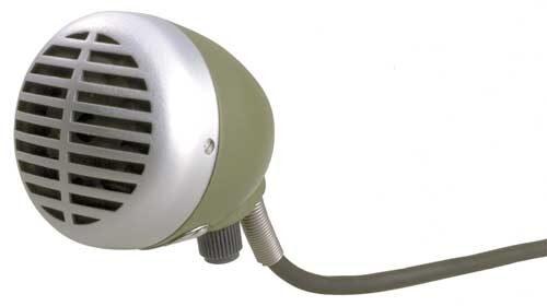 open zoom image for Shure 520DX Green Bullet Omnidirectional Dynamic Microphone with Volume Control, New, Main