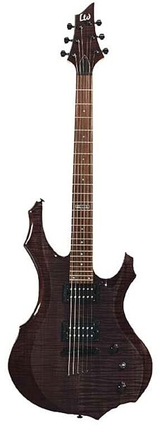 open zoom image for ESP LTD F-100FM Flame Maple Electric Guitar, See Thru Black