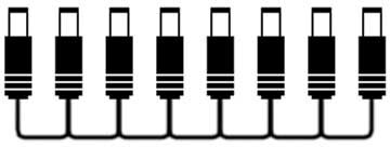 open zoom image for Boss PCS-20A Parallel DC Cords for Effects Pedals, New, Alternate