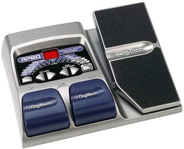 open zoom image for DigiTech RP80 Guitar Multi-Effects Pedal, Angle View