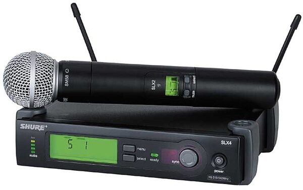 open zoom image for Shure SLX24/SM86 Wireless System with SLX24/SM86 Handheld Microphone Transmitter, Main