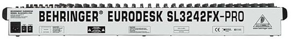 open zoom image for Behringer SL3242FXPRO Eurodesk 32-Channel Mixer, Rear
