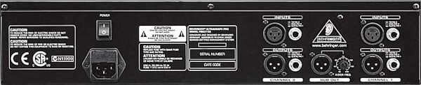 open zoom image for Behringer FBQ3102 Ultragraph Dual 31-Band Equalizer with FBQ, Rear