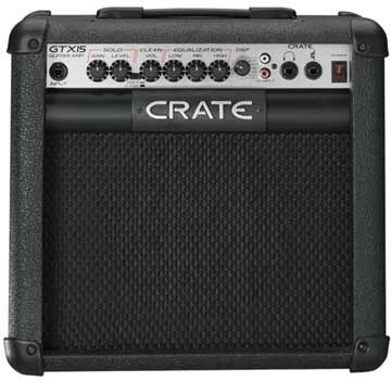 open zoom image for Crate GTX15 Guitar Amplifier with Digital Effects (15 Watts, 1x8 in.), Main