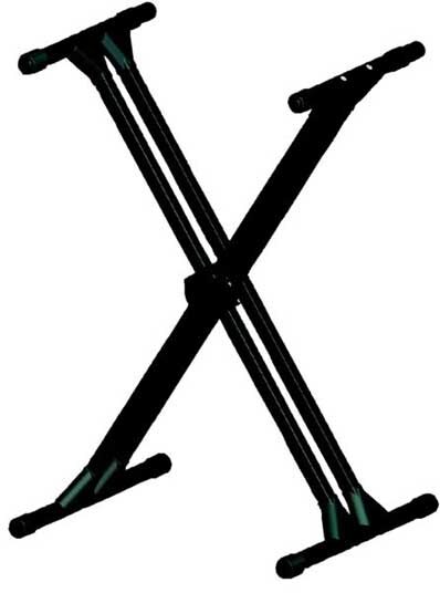 open zoom image for Ultimate Support IQ-2000 Double-Braced Keyboard Stand, Main
