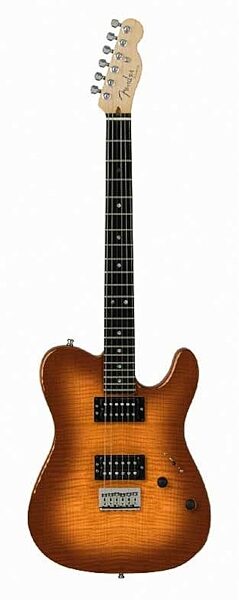 open zoom image for Fender American Deluxe Telecaster FMT Electric Guitar (with Case), Tobacco Sunburst